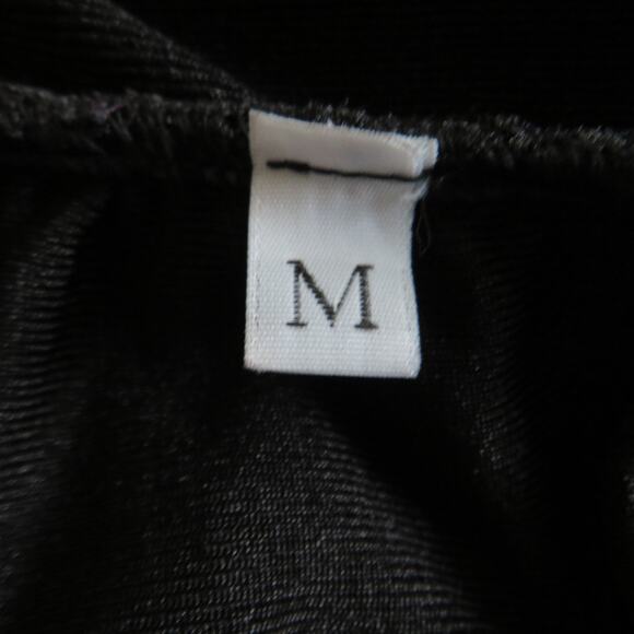 Gab & Kate Cut Out Long Sleeve Crop Top Stretch Black Sz Medium NWOT - Picture 6 of 7